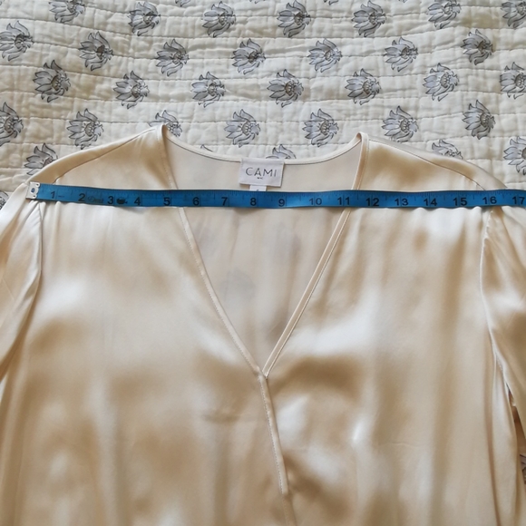 CAMI NYC 100% Satin Silk Bodysuit, Size S - Picture 9 of 13